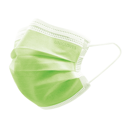 PROFIL PLUS OP-Mundschutz latexfrei in Lime-Farbe mit Ohrschlaufen.