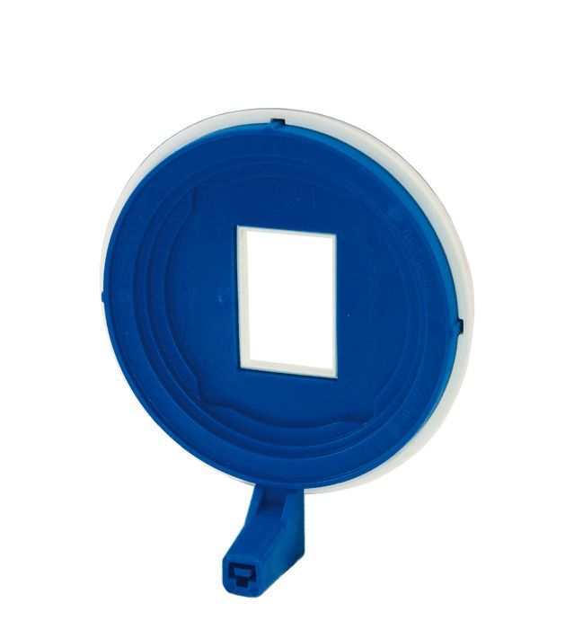 RWT window x-ray® COLOR Visierring Anterior in blauer Farbe.