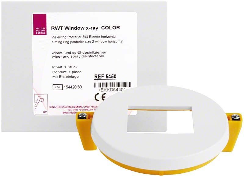 Runder Visierring mit gelben Griffen für das KKD® RWT window x-ray® COLOR System.