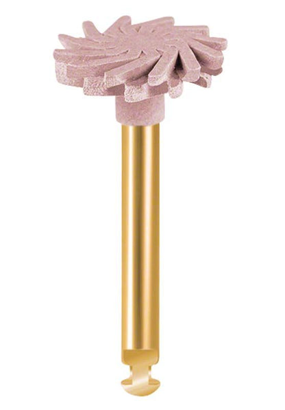 Diamantpolierer EVE DIACOMP® plus TWIST Rad mit mittlerer Körnung.