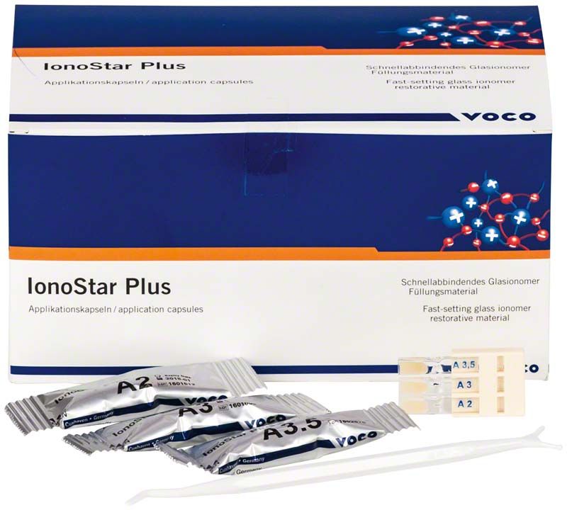 IonoStar Plus Set mit Applikationskapseln und Farbmuster für Zahnfüllungen