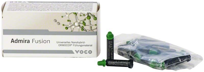 Admira Fusion Caps GA5 Verpackung mit grünen Kappen und Beipackzettel.