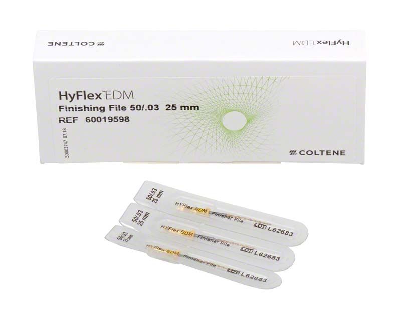 HyFlex™ EDM NiTi-Feilen 25mm Finishing File 50/.03 mit Verpackung.