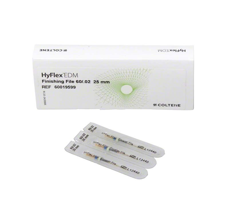 HyFlex™ EDM NiTi-Feilen 25mm Finishing File 60/.02 in Verpackung.