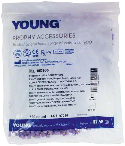 Elite Petite Web LF Cup lila weich 720er Prophycups in Verpackung.