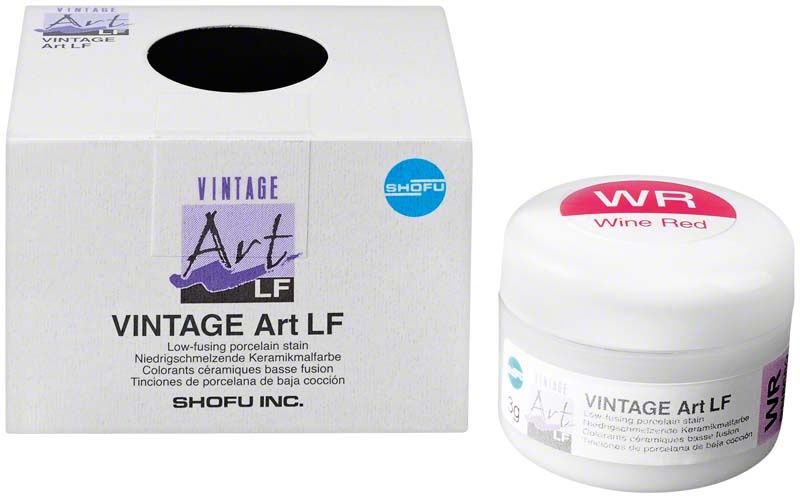 Dose mit VINTAGE Art LF Keramikfarbe in Weinrot.