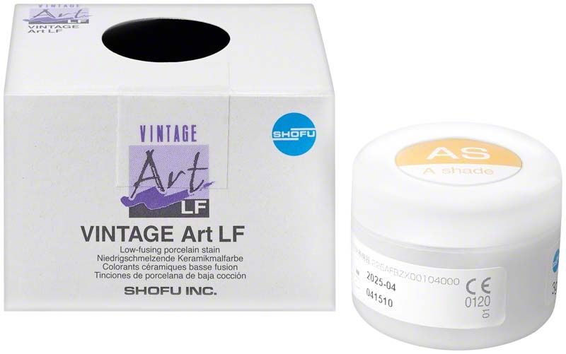 Keramikfarbe VINTAGE Art LF A-Shade im Tiegel mit Verpackung.