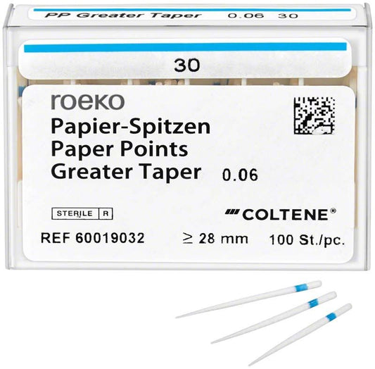 Image of ROEKO Papierspitzen Greater Taper 0.06 Schiebeschachtel Gr. 30