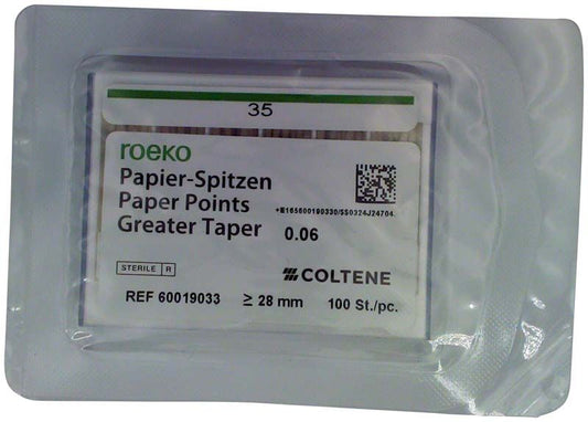 Image of ROEKO Papierspitzen Greater Taper 0.06 Schiebeschachtel Gr. 35