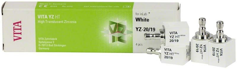 Verpackung und Blöcke von VITA YZ® HTWhite für Cerec/inLab YZ-20/19.