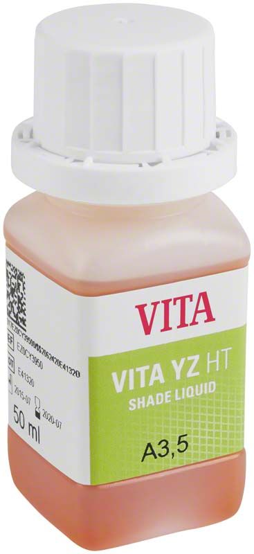 Flasche mit VITA YZ HT SHADE LIQUID in der Farbe A3,5.