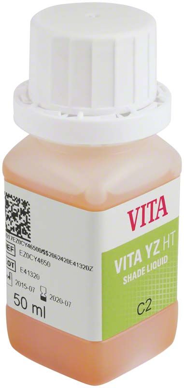VITA YZ HT SHADE LIQUID C2 in 50 ml Kunststoffflasche mit Etikett.