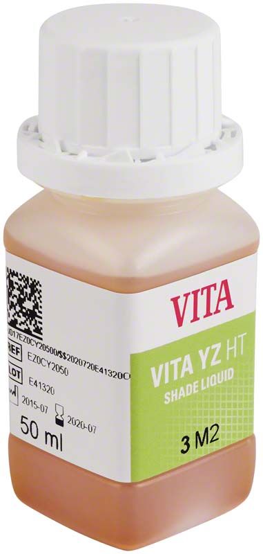 Braunflüssigkeitsflasche VITA YZ® HT SHADE LIQUID 3D-Master® 3M2, 50 ml.