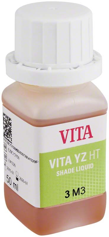 Flasche mit VITA YZ HT SHADE LIQUID 3D-Master 3M3, 50 ml.