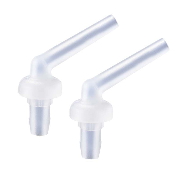 Transparente Intraoralspitzen für präzise Anwendung dentaler Materialien.