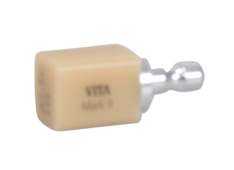 VITABLOCS® Mark II Zahnblock I14, Farbton A3,5C, Nahaufnahme des Blocks.
