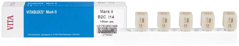 VITABLOCS® Mark II I14 VITA classical B2C Blöcke in Verpackung
