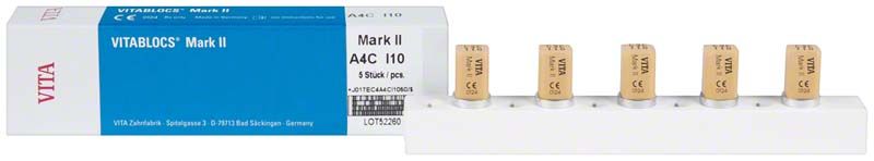 VITABLOCS® Mark II I10 Blöcke in Originalverpackung auf weißem Hintergrund.