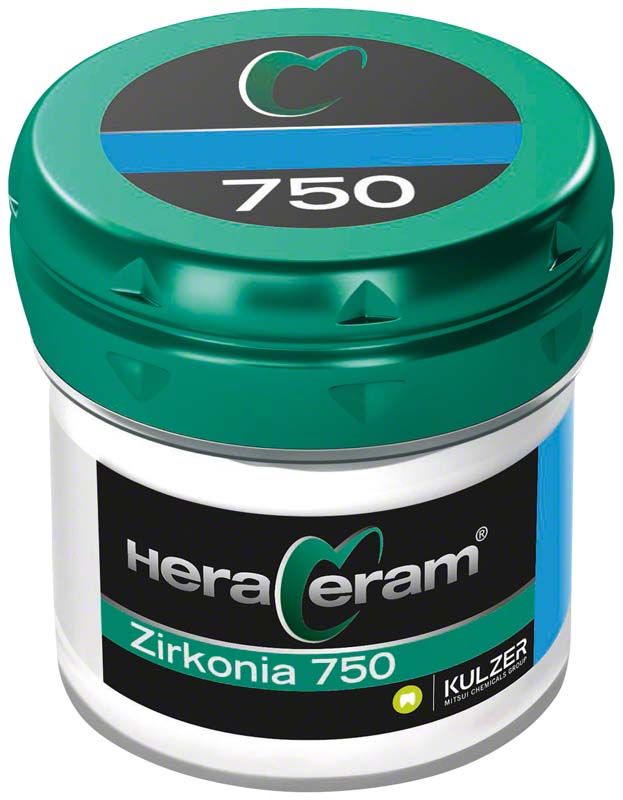 HeraCeram Zirkonia 750 Schneide S3 in grün-weißer Verpackung