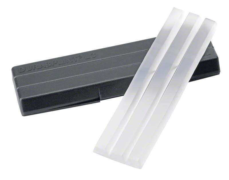 DURASPLINT® LC 3er Riegel und schwarze Verpackung.