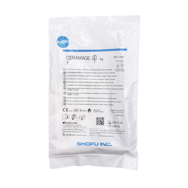 CERAMAGE UP Translucent T Verpackung mit Produktinformationen und Herstellerlogo.