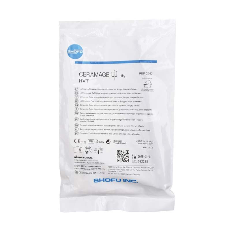 CERAMAGE UP Translucent HVT Verpackung mit Produktinformationen und Herstellerlogo.