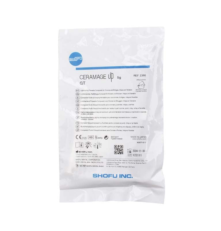 CERAMAGE UP Translucent GT Verpackung mit Produktinformationen und Herstellerlogo.