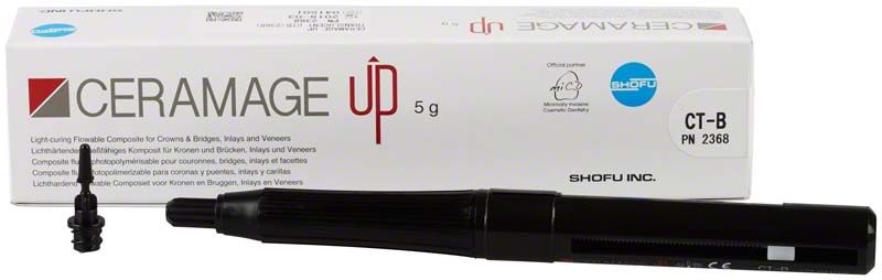 CERAMAGE UP Verblendsystem CT-B, 5g, mit Verpackung und Applikator.