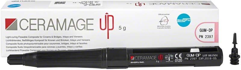 CERAMAGE UP Gum Color GUM-DP Verblendkunststoff in 5g Spritze.