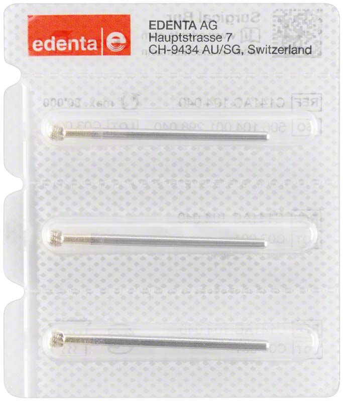 Allport Knochenfräser C141AC 023 HP in Blisterverpackung, drei Fräse.