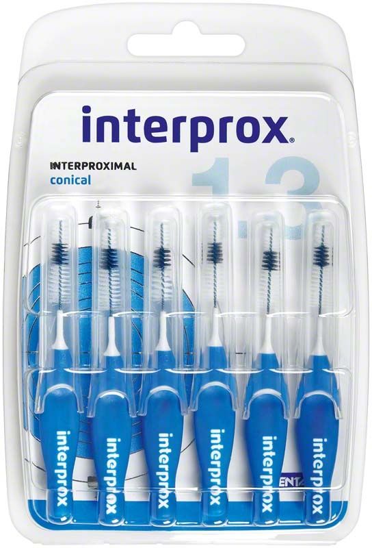 Interdentalbürsten interprox® Blister konisch blau in Kunststoffverpackung