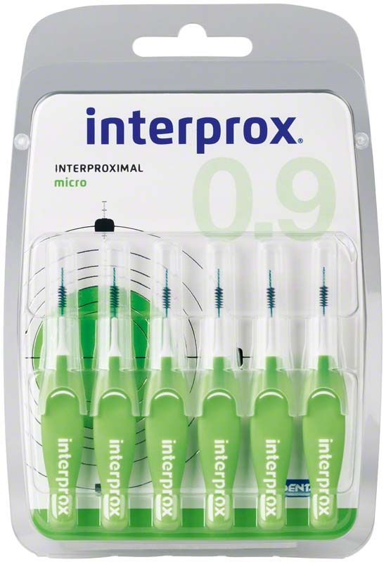 Interprox® Blister micro grün, Interdentalbürsten in Verpackung.