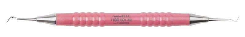 Zahnmedizinischer Spatel Wiro-FILL St. HSR 501-03, doppelendig in Rosa.
