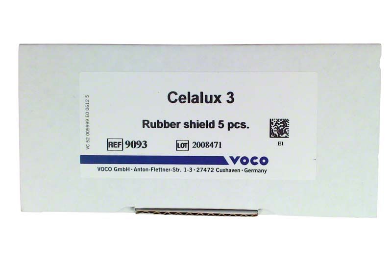 Celalux 3 Blendschutz-Verpackung mit 5 Schutzabdeckungen von Voco.