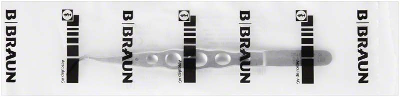 Ergonomische Zahnpinzette Ergoplant von medic-star in Verpackung.