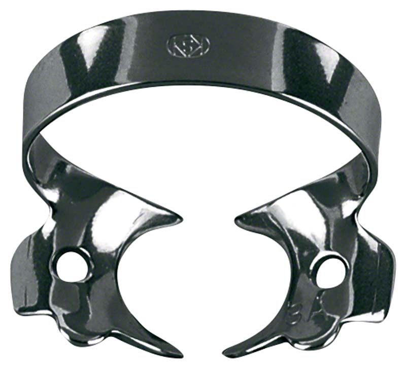 Fit-Kofferdam® Klammern Black Nr. 8a aus schwarzem Metall.