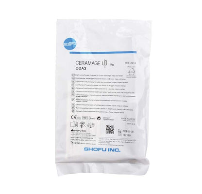 CERAMAGE UP Opaque Dentin ODA3 Verpackung mit Produktinformationen.