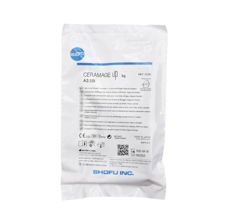 CERAMAGE UP Body A3,5B in weißer Verpackung mit blauer Schrift.