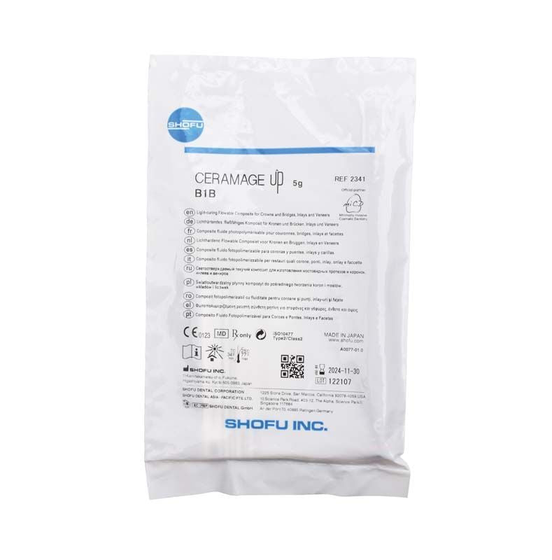 CERAMAGE UP Body B1B in weißer Verpackung mit Produktinformationen und Logo.