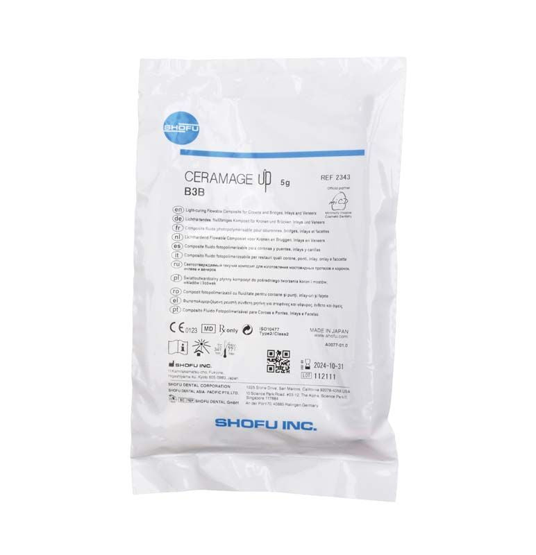 CERAMAGE UP Body B3B Verpackung mit Produktdetails und Anwendungsinformationen.