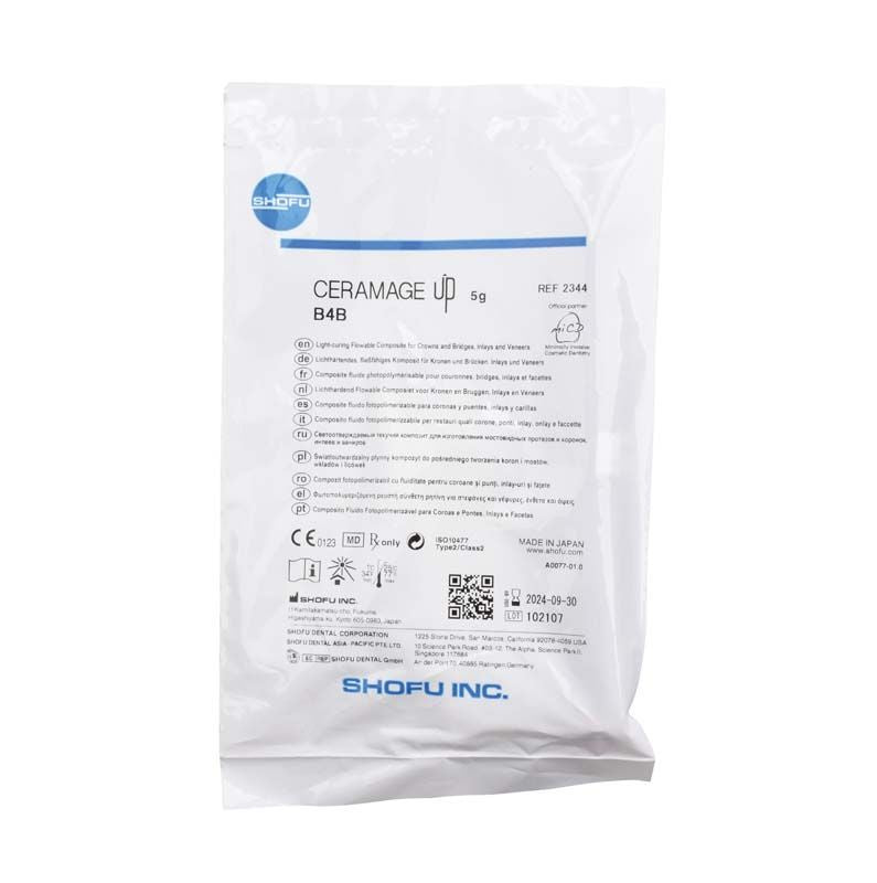 CERAMAGE UP Body B4B in weißer Verpackung mit Produktinformationen und Logo.