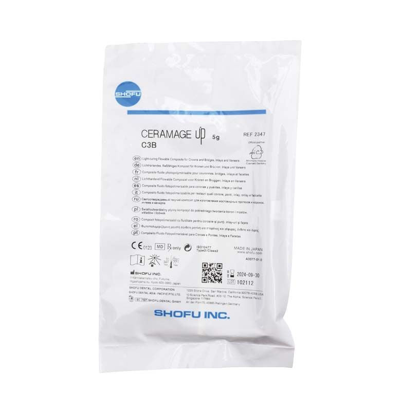 CERAMAGE UP Body C3B in weißer Verpackung mit Produktinformationen und Logos.