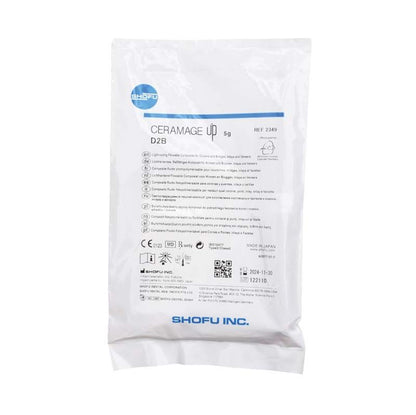 Verpackung von CERAMAGE UP Body D2B Komposit mit Produktinformationen und Herstellerlogo.