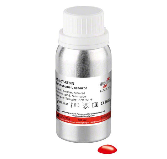 Image of STEADY-RESIN Neonmonomere 100ml - neonrot