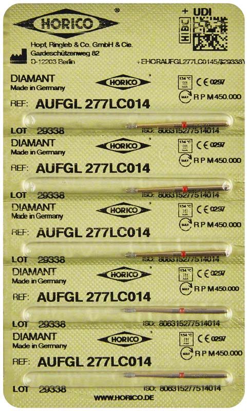 Verpackung von Löwenschleifer AuFG 277LC 014 mit Diamant-Schleifkörpern.