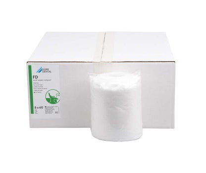 Nachfüllpackung mit FD multi wipes compact, zeigt Verpackung und einzelne Tuchrolle.