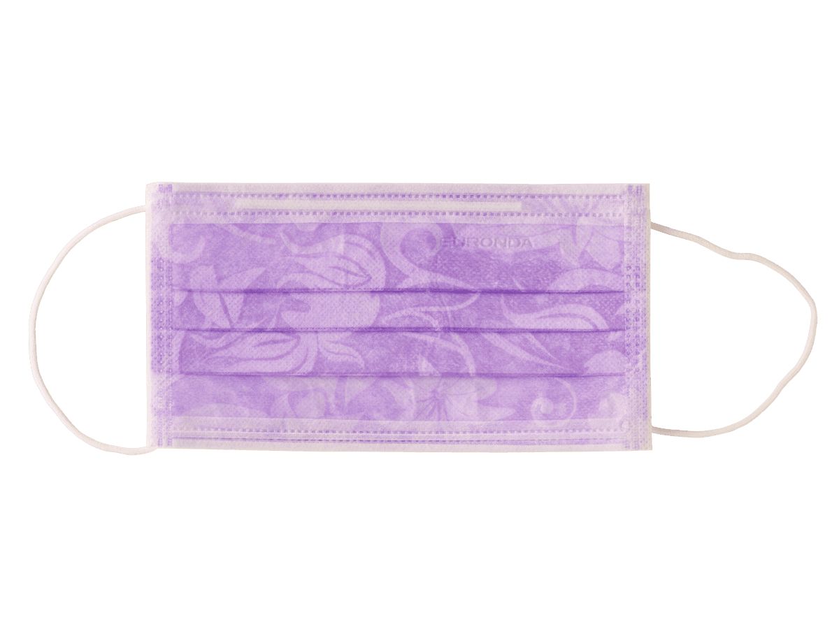 Image of Monoart Mundschutz Pro 3 Flower lila