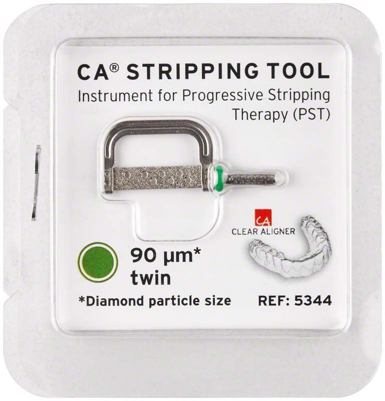 CA® Stripping Tool 90µm doppelseitig grün diamant in Verpackung.