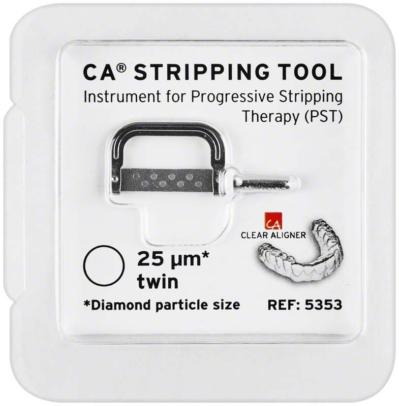 CA® Stripping Tool 25µm doppelseitig weiß diamant in Verpackung