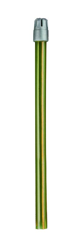 Monoart Speichelsauger 12,5cm gelb mit silberner Kappe.